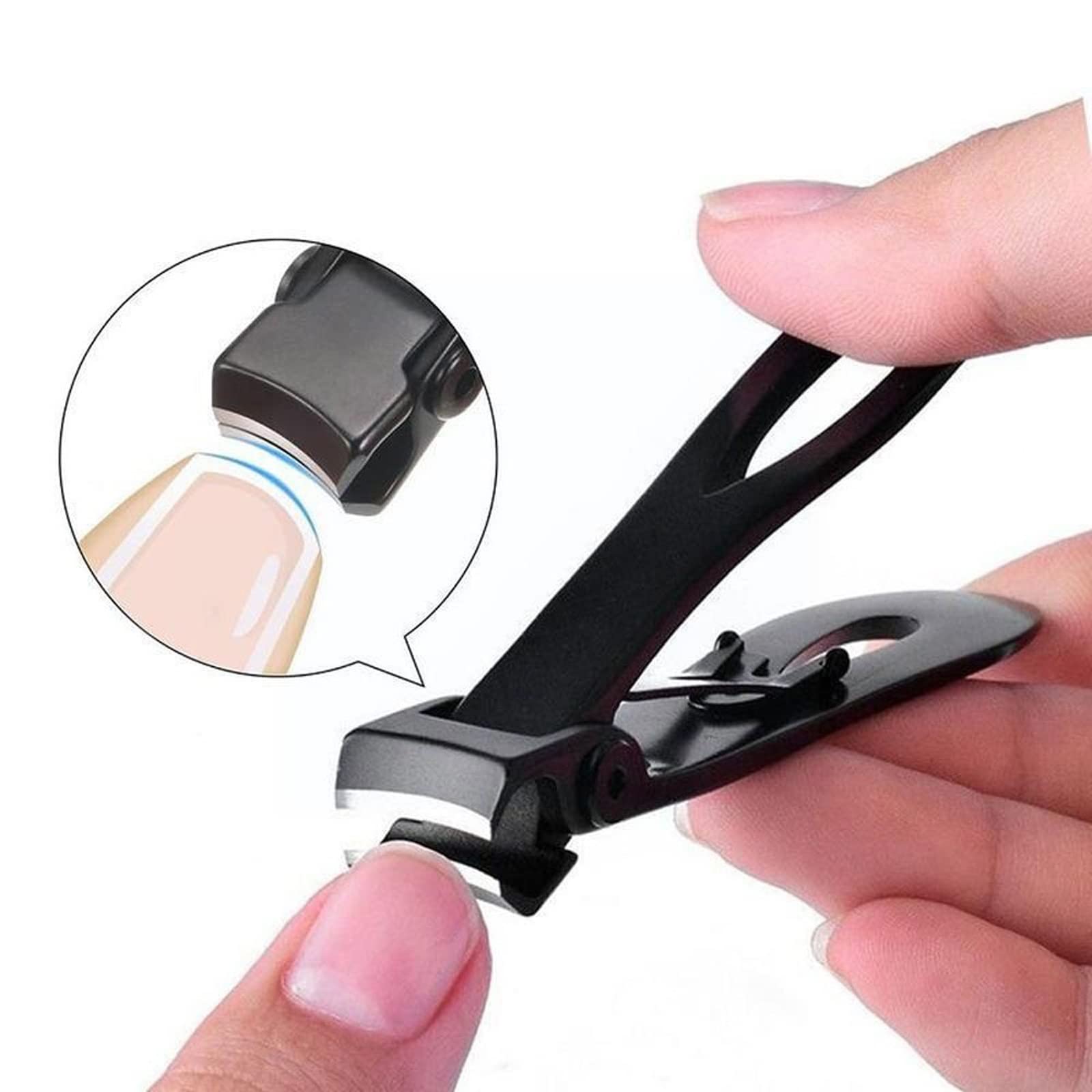 Nagelknipser, Edelstahl-Nagelknipser mit breiter Öffnung, Nagelknipser mit großer Öffnung, Nagelknipser-Set, Maniküre-Werkzeug, Nagelknipser for den Haushalt(Small)