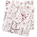 DII Vintage Christmas Kitchen Textile Collection, Napkin Set, 20x20, Joyeux Noel, 6 Piece