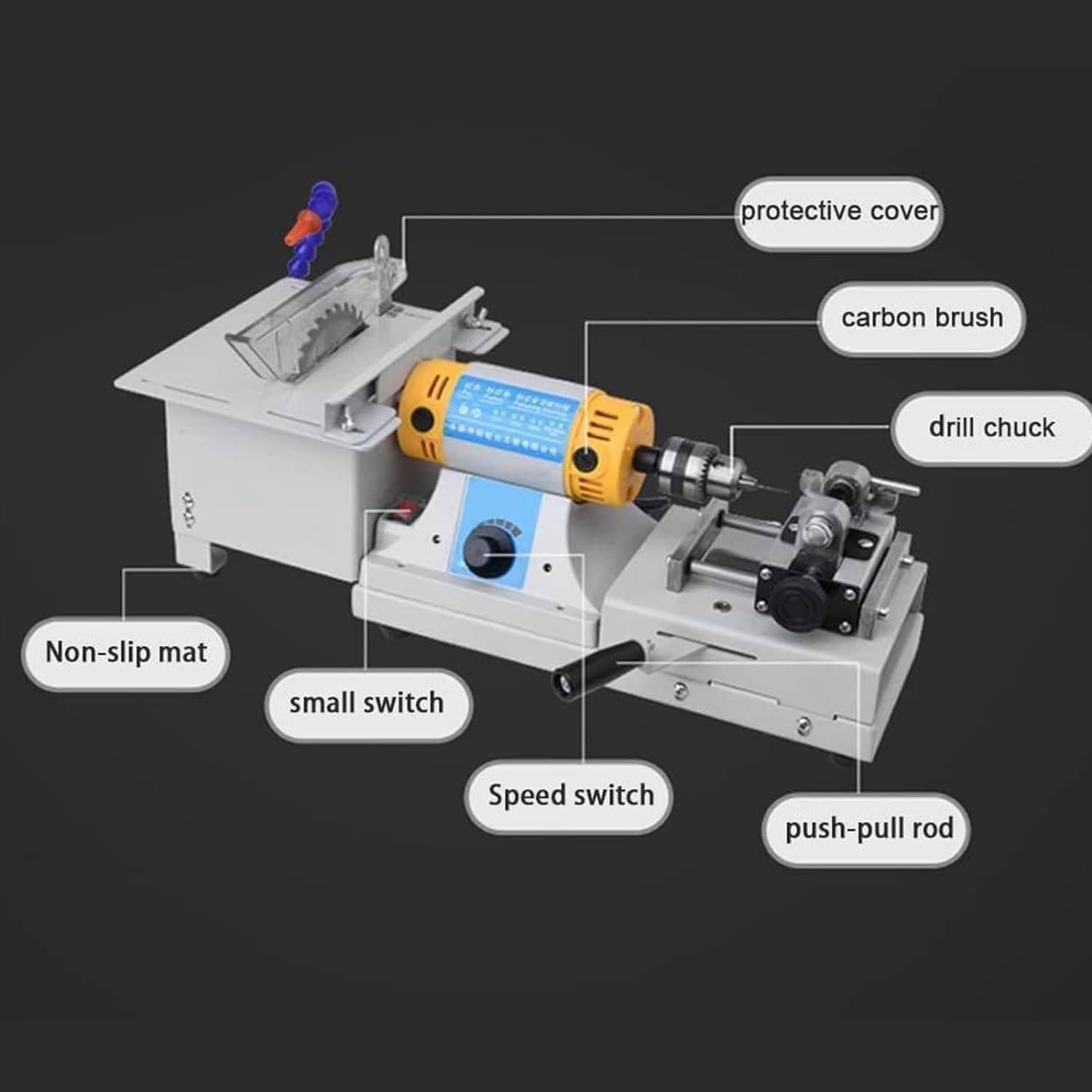 VEVOR Polisseuse Gemmes Machine De Polissage De Bijoux 2800RPM Machine