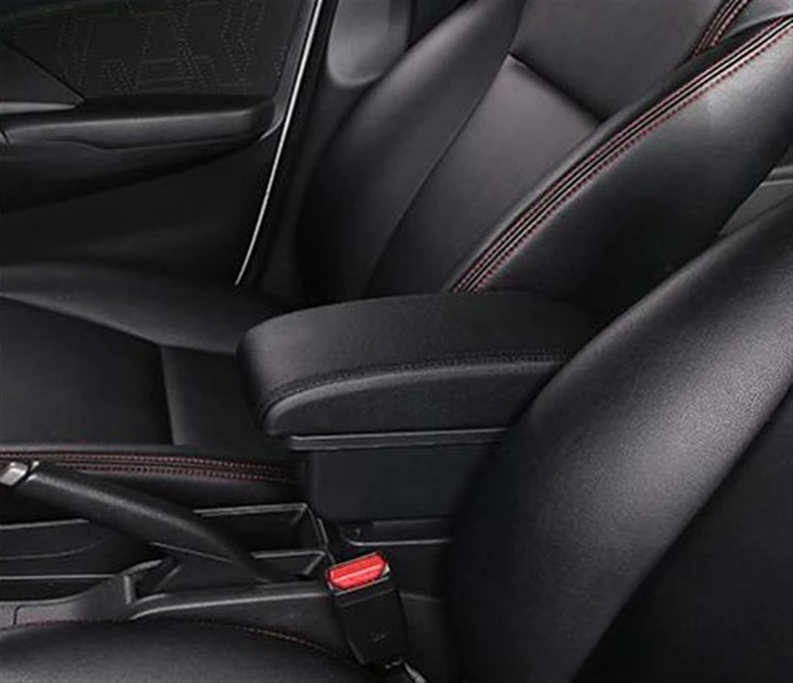NMJLQW Storage Rack Car Center Console Storage Box Multifunctional Armrest Storage Box Interior Accessories For SX4 2011-2022(A2 Black line NO USB)