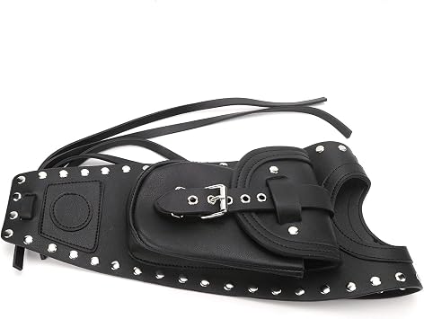 Black Motorcycle Fuel Tank Bag and Gas Tank Pad Cover for XLX1000 XL1200X XLH883 Made from Artificial Leather