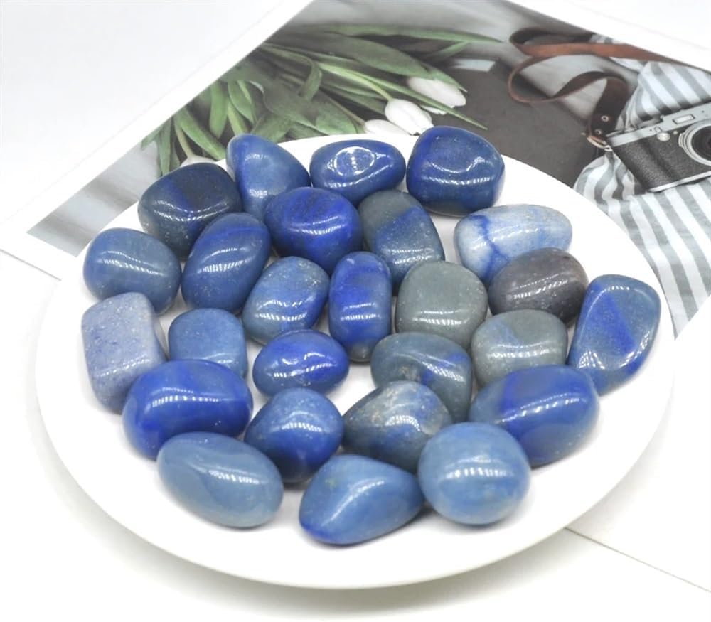KatLin Beautiful Natural Blue Aventurine Gravel Specimen Size Irregular Tumbled Stones Reiki Healing Crystals Quartz Minerals Aquarium Home Decor Ornaments (Size : 500g)