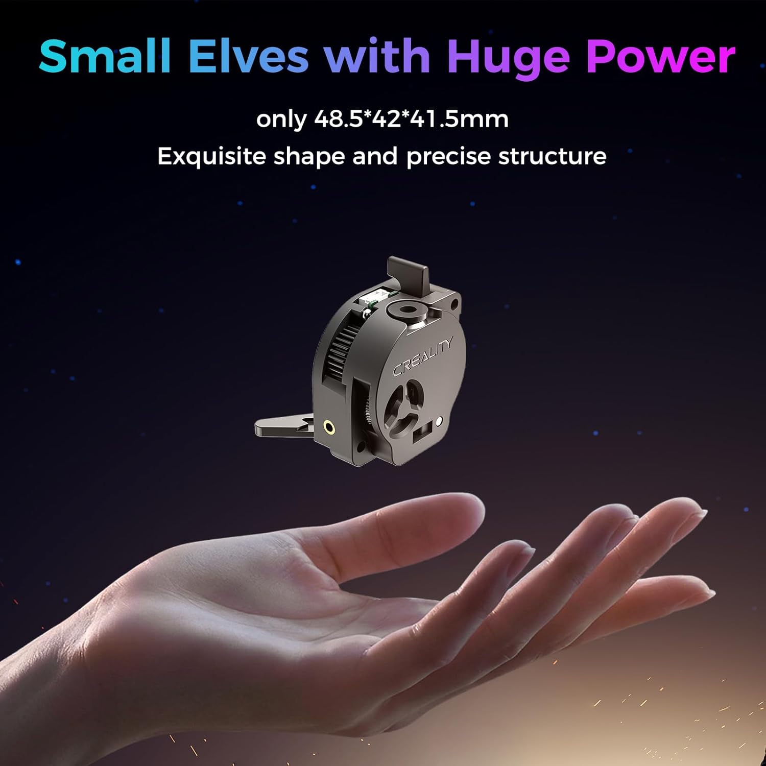 Creality Official K2 SE Extruder Kit, Original 80N Strong Extrusion Force Extruder, Built-in Filament Break Sensor, High-Hardness Dual Gears for Smooth Feeding, Compatible with Creality K2 SE