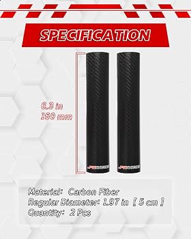 Amazon.com: JFG RACING Motorcycle Carbon Fiber Fork Wrap Boots