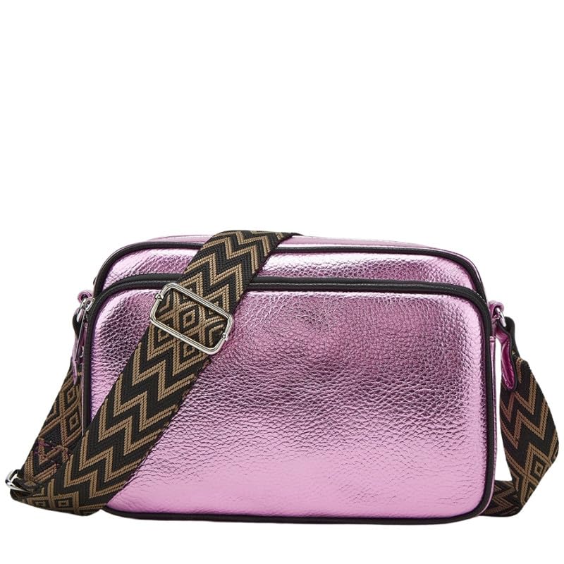 New Simple Style Small Square Shoulder Bag - Wide Strap Mobile Phone Camera Bag-image-35