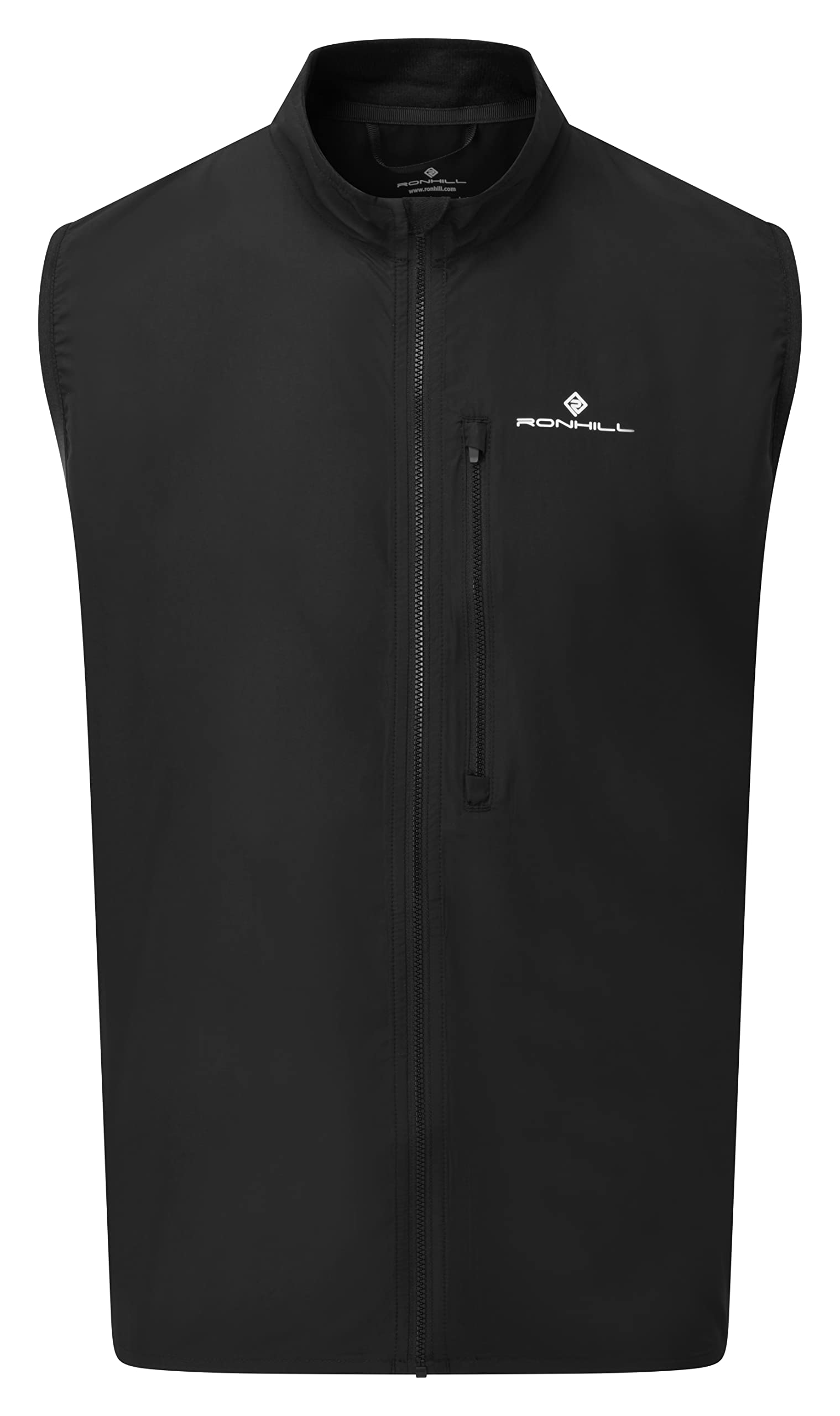 Ronhill Running, Men's Core Gilet, All Black, Size XL