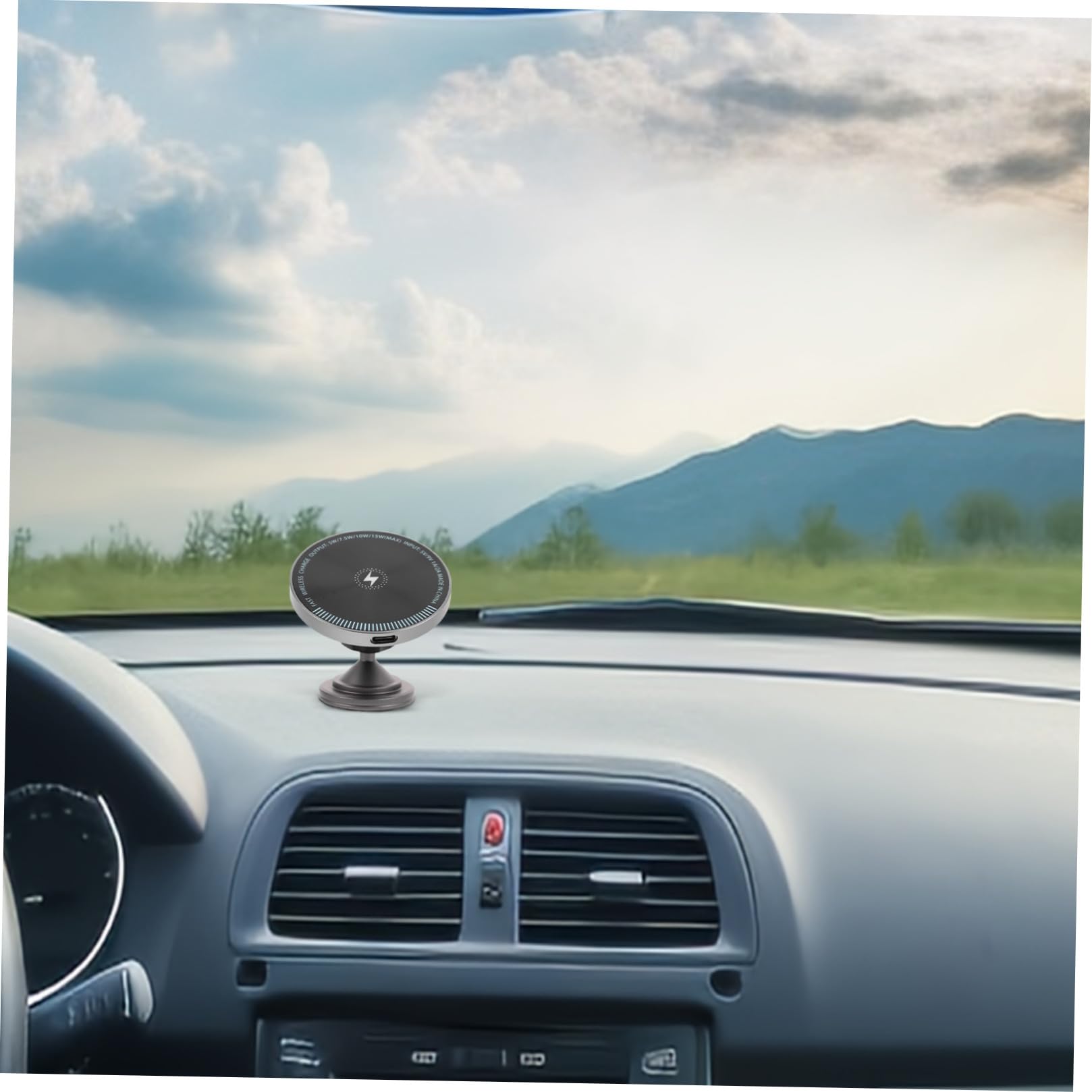 Caricatore Auto Magnetico Wireless 15w in Lega di Alluminio