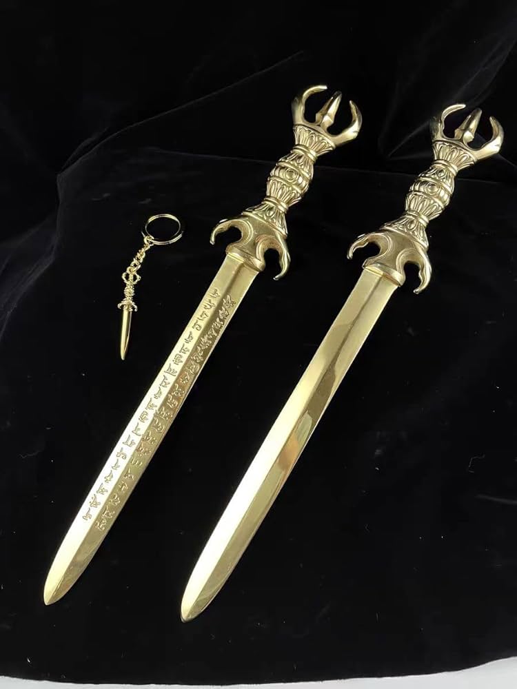 真言宗法具 法器 明王剣 金剛剣 法事 真鍮製 32cm 真言宗法具 法器 明王剣 金剛剣 法事 真鍮製 32cm 真言宗法具