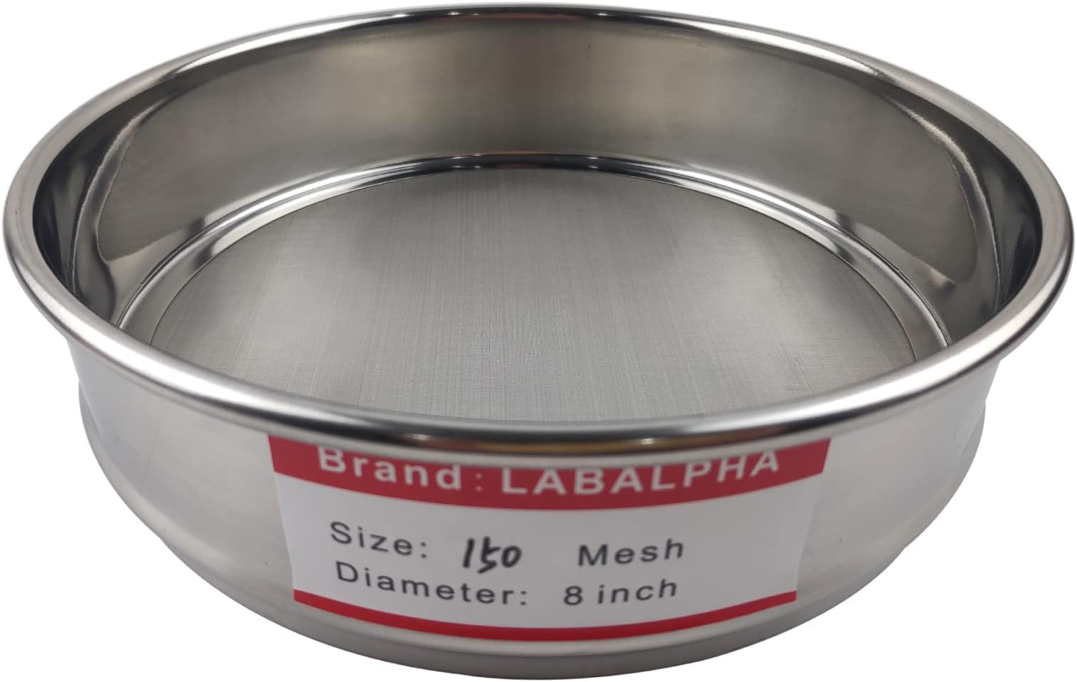 LABALPHA 150 Mesh Lab Sieves, #150 Mesh Test Sieve, 8'' Diameter, 304 Stainless Steel Wire Cloth (0.1mm)