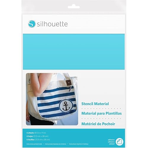 Silhouette Stencil Material Sheets - Adhesive