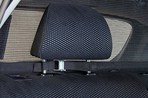 Bushwhacker Cargo Area Dog Barrier For Cuv & Mid-Sized Suv 46" Wide Hatchback Pet Divider Crossover Vehicle Car Net Mesh Travel Back Seat Barricade Partition Gate Restraint Fence Trunk Shield #TOP2