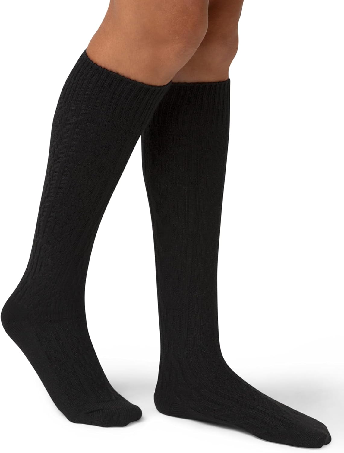 HUE womens Cable Knee Sock 3 Pair Pack - Image 3