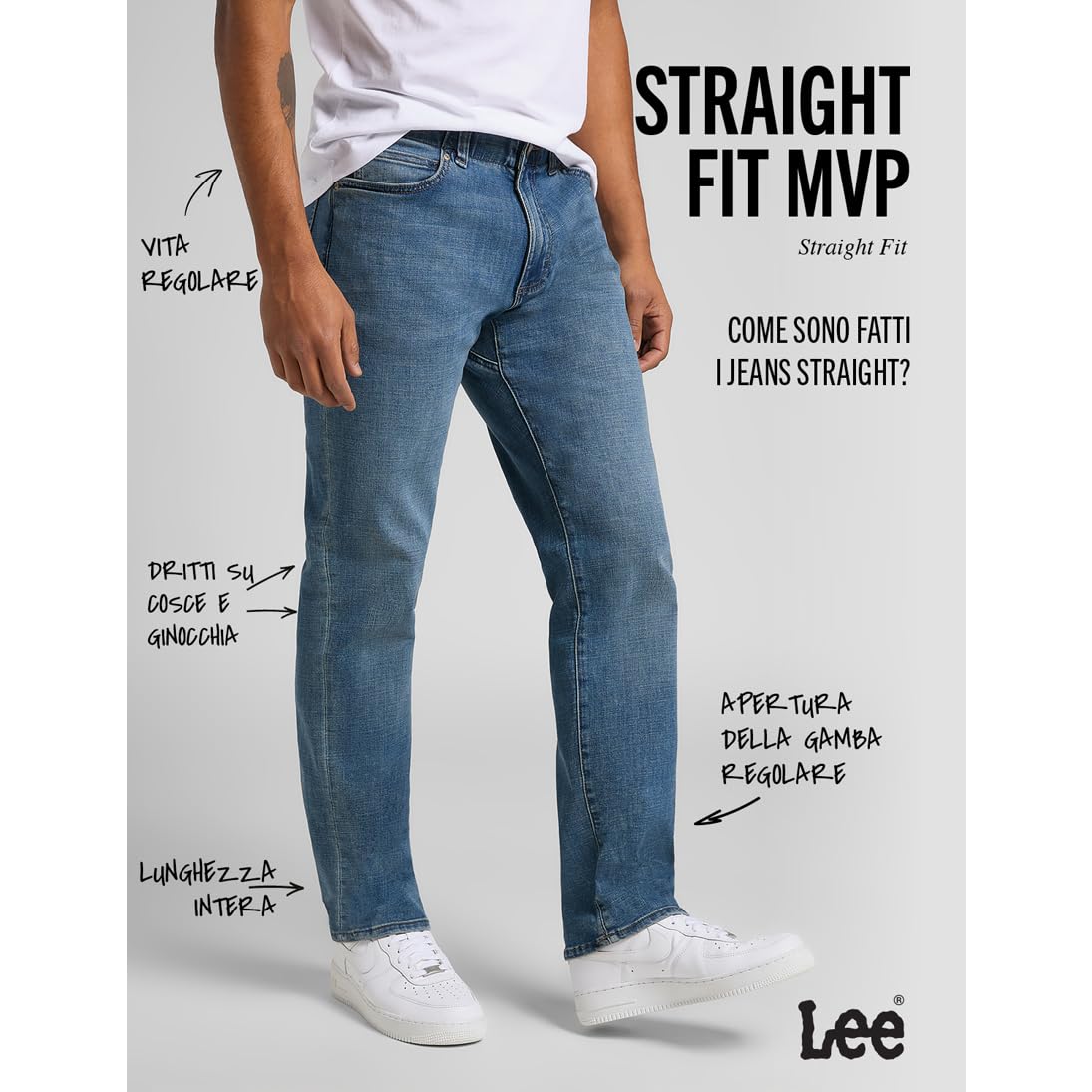 Lee - Straight Fit MVP, Jeans Uomo