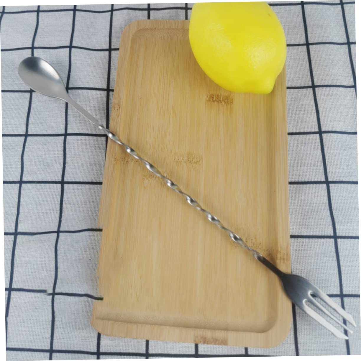 KICHOUSE 3pcs Stainless Steel Long Bar Spoon Cocktail Spoon Coffee Mixer Household Mixing Spoon Fruit Juice Beverages Coffee Beverage Stirrers Silver 304 Stainless Steel re-usable