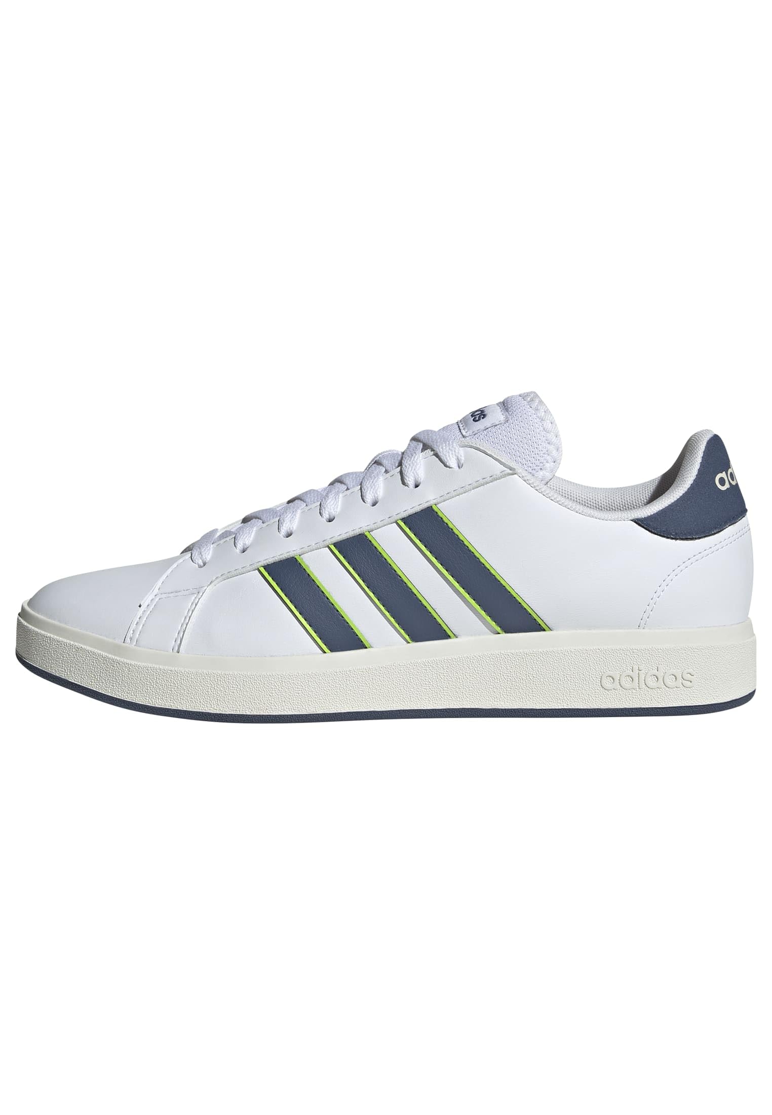 adidas Men's Grand Court Base 2.0 Shoes, FTWR White/preloved Ink/Off White, 8.5 UK