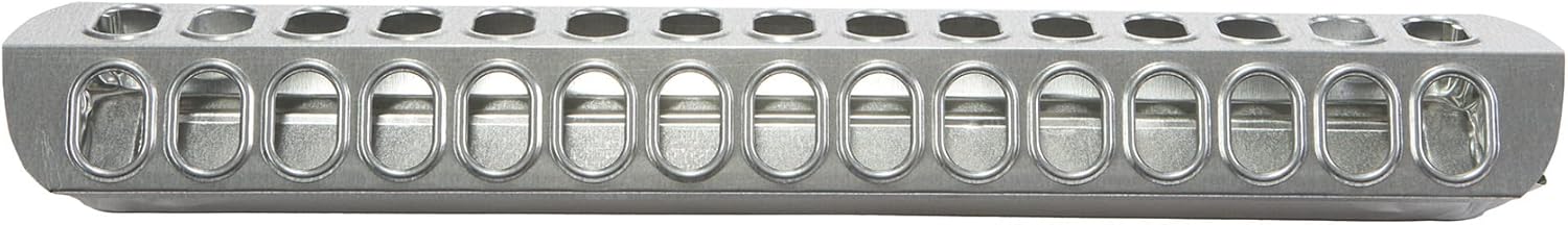 Little Giant® Slide-Top Poultry Ground Feeders | Galvanized Feeding Trough Tray | Durable and Lightweight Chicken Feeder | Made in USA (24 Inch)