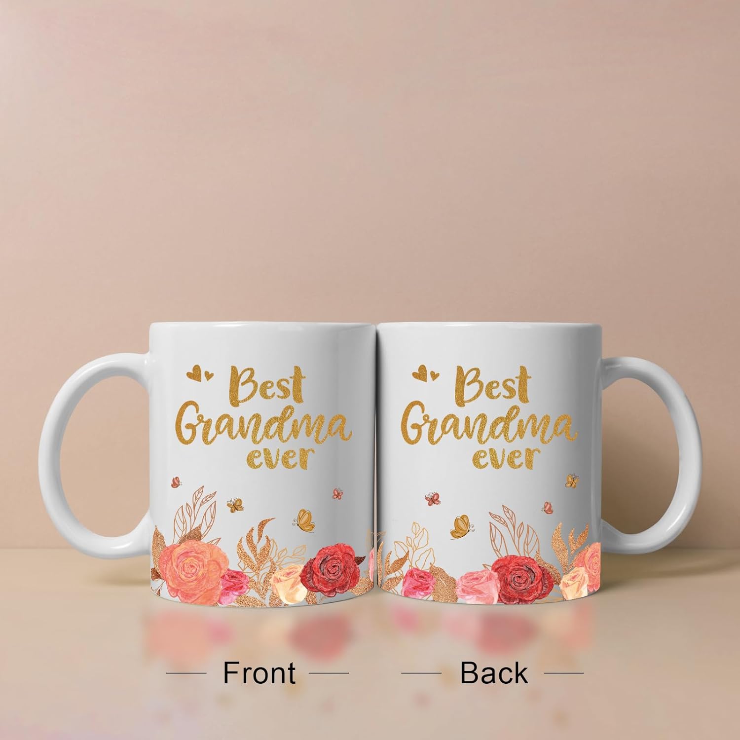 Best Grandma Ever Mug 11Oz Christmas Gifts for Grandma from Grandkids, Birthday Mothers Day Gifts for Grandmother Nana Coffee Cup Microwave and Dishwasher Safe - Image 4