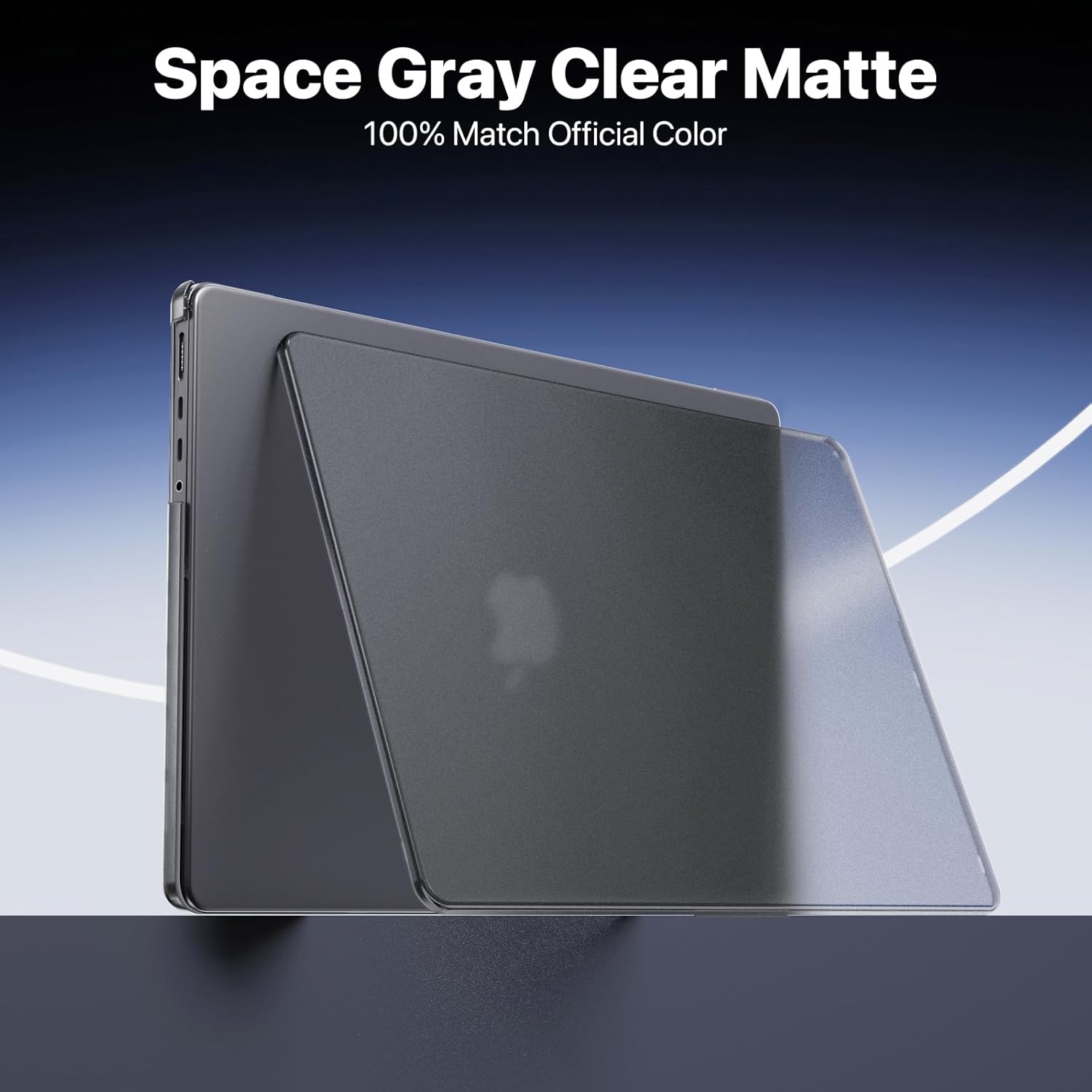 Macaset Compatible for MacBook Pro 14 inch Case 2026-2021 | M5 M4 M3 M2 M1 Pro/Max | Original Space Gray | Corner Protective | Hard Shell Laptop Cover