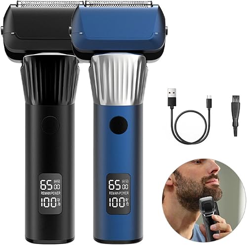 Miniatura 2 de Afeitadora eléctrica pequeña recargable de los hombres pequeños textura del ABS de la máquina de afeitar conveniente para el viaje fácil y afeitados