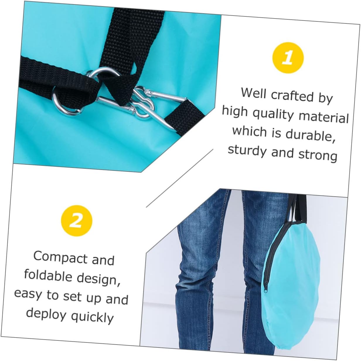 Sturdy Kayak Sail Compact Canoe Kayak Boat Wind Sail Uv Blocking Accessories Easy to