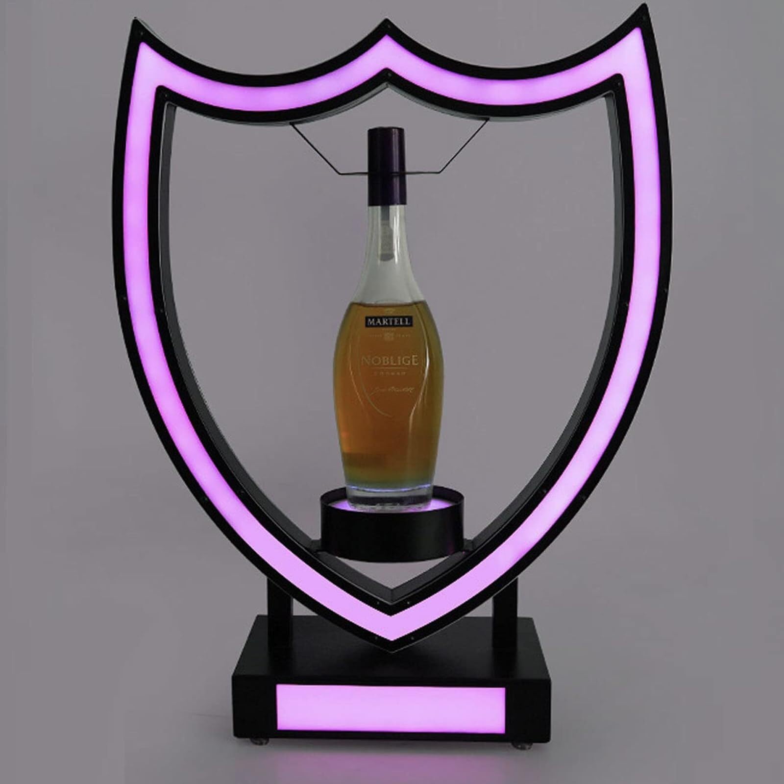 WeinregalFlaschenservice-Schild VIP, Champagnerregal, freistehende LED-Anzeige, Champagnerflaschenpräsenter, geeignet für Club, Bar, Party, Hochzeitsdekoration, Partygeschenke für Erwachsene