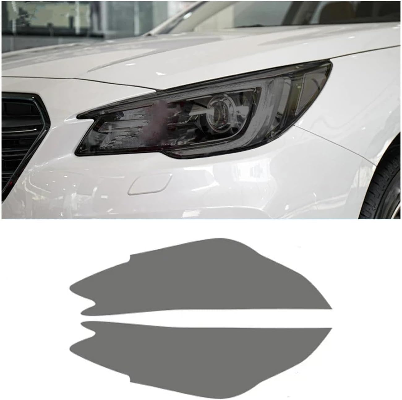 SamLng Car Front Light Film for Outback 2020-2024 Light Controlled TPU Car Front Headlamp Protection Film Color Changing Car Headlight Film TPU Lamp Film Precut Headlight Protective Film