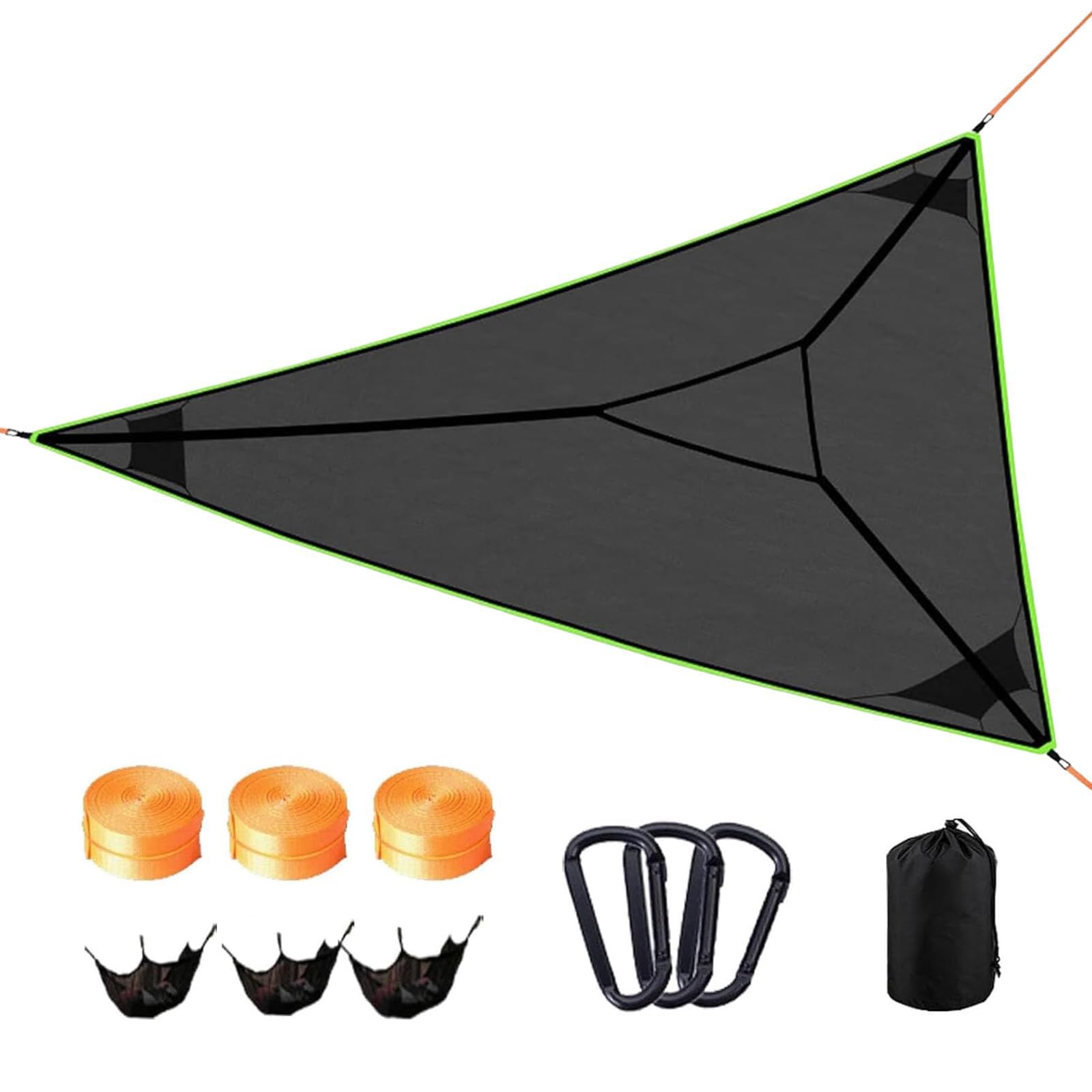 Hamac de camping triangulaire pour bivouac en forêt et sieste détente dans le jardin