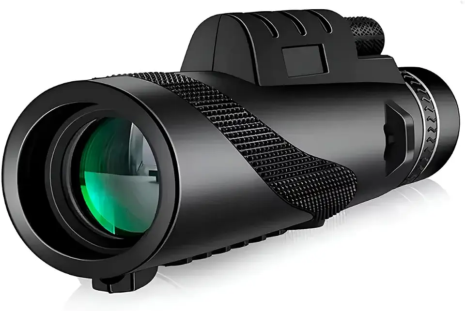 Monóculo Profissional 40x com Tripé Estojo e Suporte para Celular Telescópio Monocular HD Longo Alcance Lente 60mm para Trilhas Camping Viagens e Observação