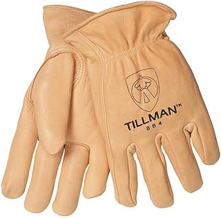 Tillman 864 Premium Top Grain Deerskin Drivers Gloves, Unlined, Large, Tan