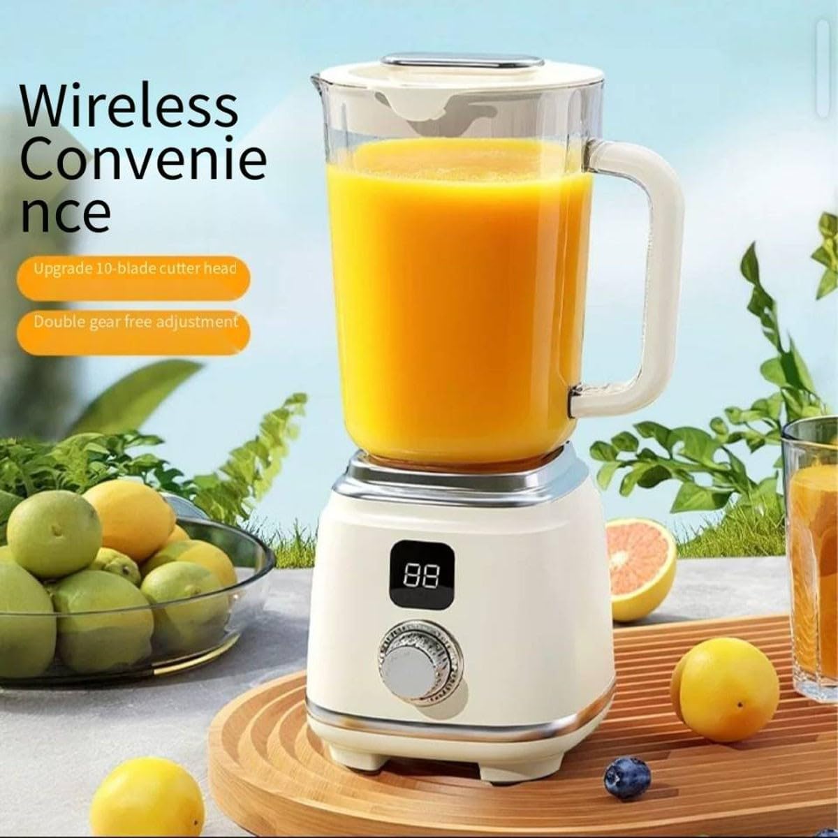 Spremiagrumi a freddo, a masticazione lenta, ad alta resa, con frutta e verdura intera, facile da pulire, facile da montare (nero)
