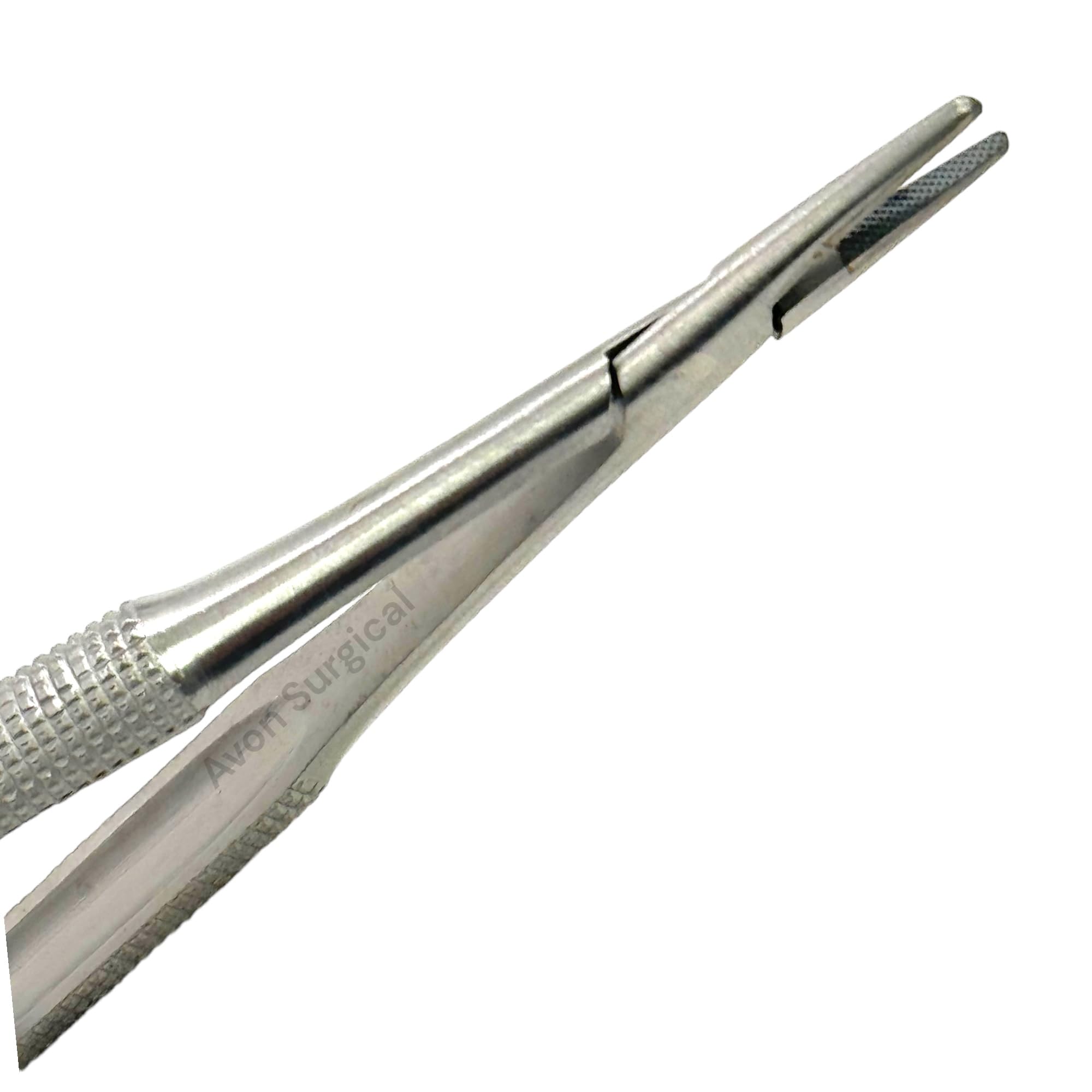 Castroviejo Micro Needle Holder – Straight 7-Inch With Tungsten Carbide Tips, Gold Handle, Autoclavable Surgical Tool