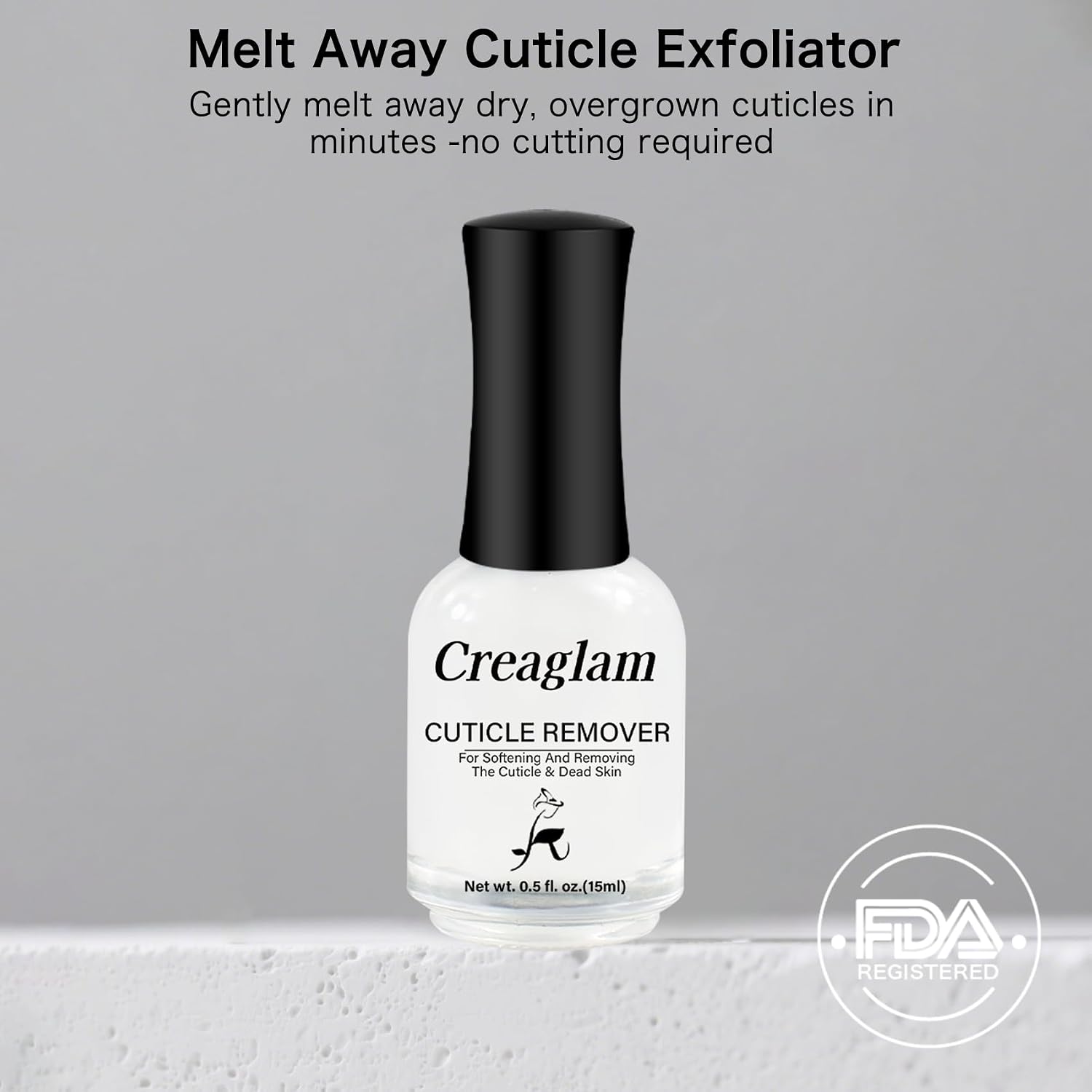 Cuticle Remover Liquid, Instant Cuticle Softener for Dry Damaged Nails - No Tool No Soaking Required, Moisturizing & Repair Formula, 0.5 Fl Oz