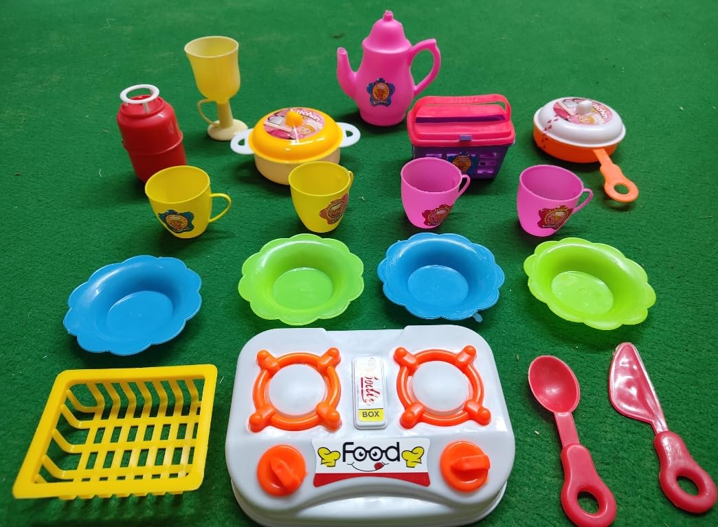 TOYSFAST (Pack of 1) Kitchen Set Toy Colourful for Your Smart Kids Play Home Roll Play Plastic Kitchen Set Toy for Kids Girls (A18) (B0DCL5JZH3) Amazon Price History, Amazon Price Tracker