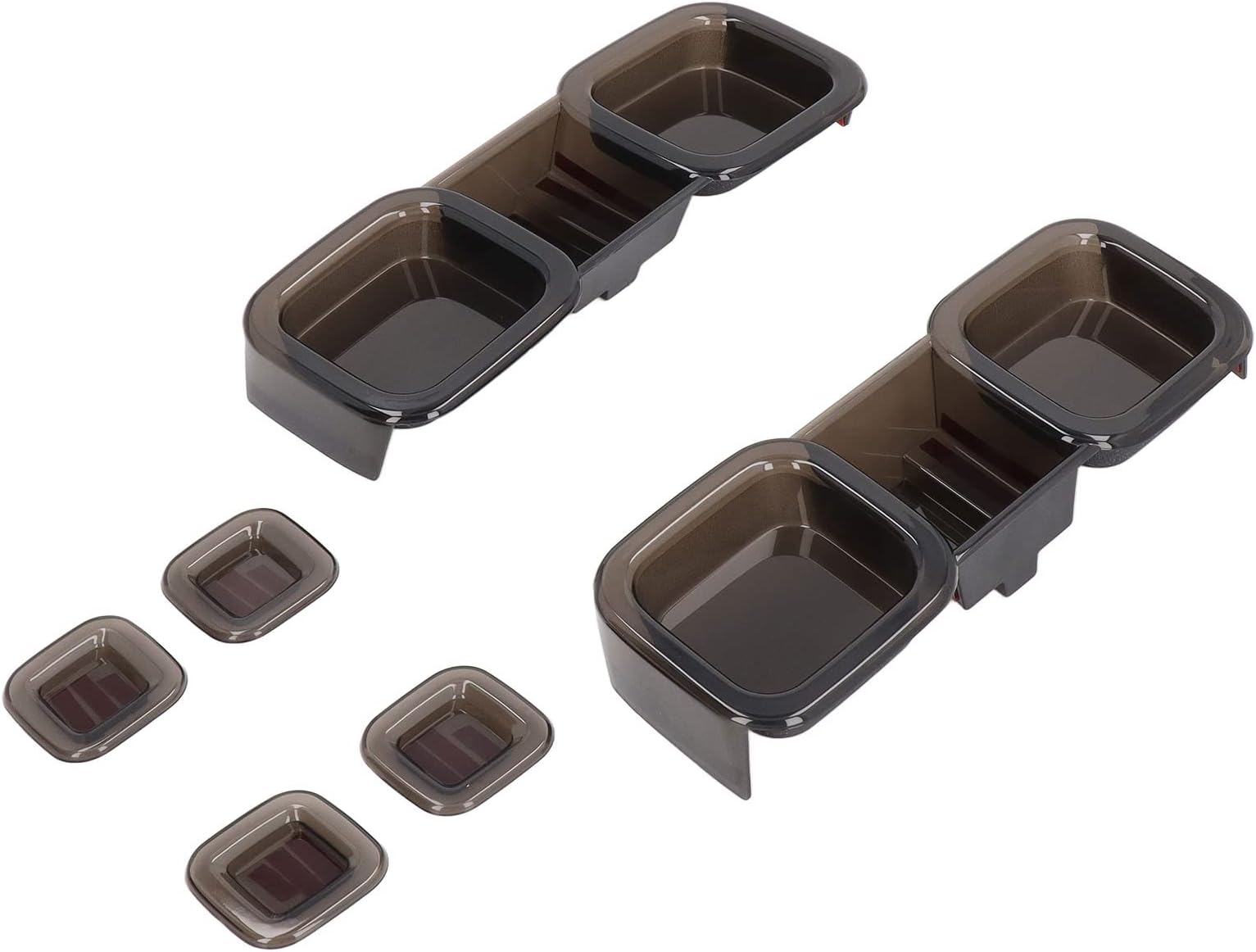 Eacam 6pcs Tail Light Kit, Transparent Grey, Enhancing Your Car Exterior Style with Tail Light Protection Cover, for 110 L663 2020+