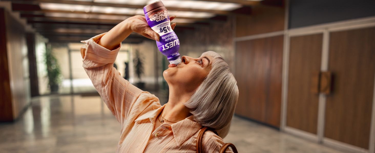Quest Nutrition Iced Coffee, Mocha Latte, 1g of Sugar, 10g of Protein, 90 calories, 200mg of caffeine, 12 Count