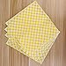 Kichvoe 100pcs Greaseproof Baking Paper for Pizza Fries Burgers Yellow Checkered Oil Paper for Food Wrapping Serving Food-grade Thick Tear-resistant for All Fried