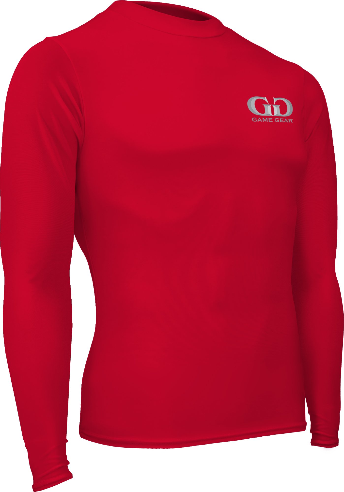 Game Gear HT-603LY Boy’s and Girl’s Athletic Compression, Long Sleeve Crew Neck Shirt-Used for Running, Softball, Football, Soccer, and Baseball Red
