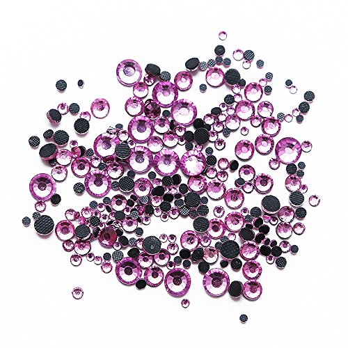 5000pcs/box,500pcs/color Mixed 10 Colors Mixed Sizes Glass Rhinestones Flatback Hot Fix Stones