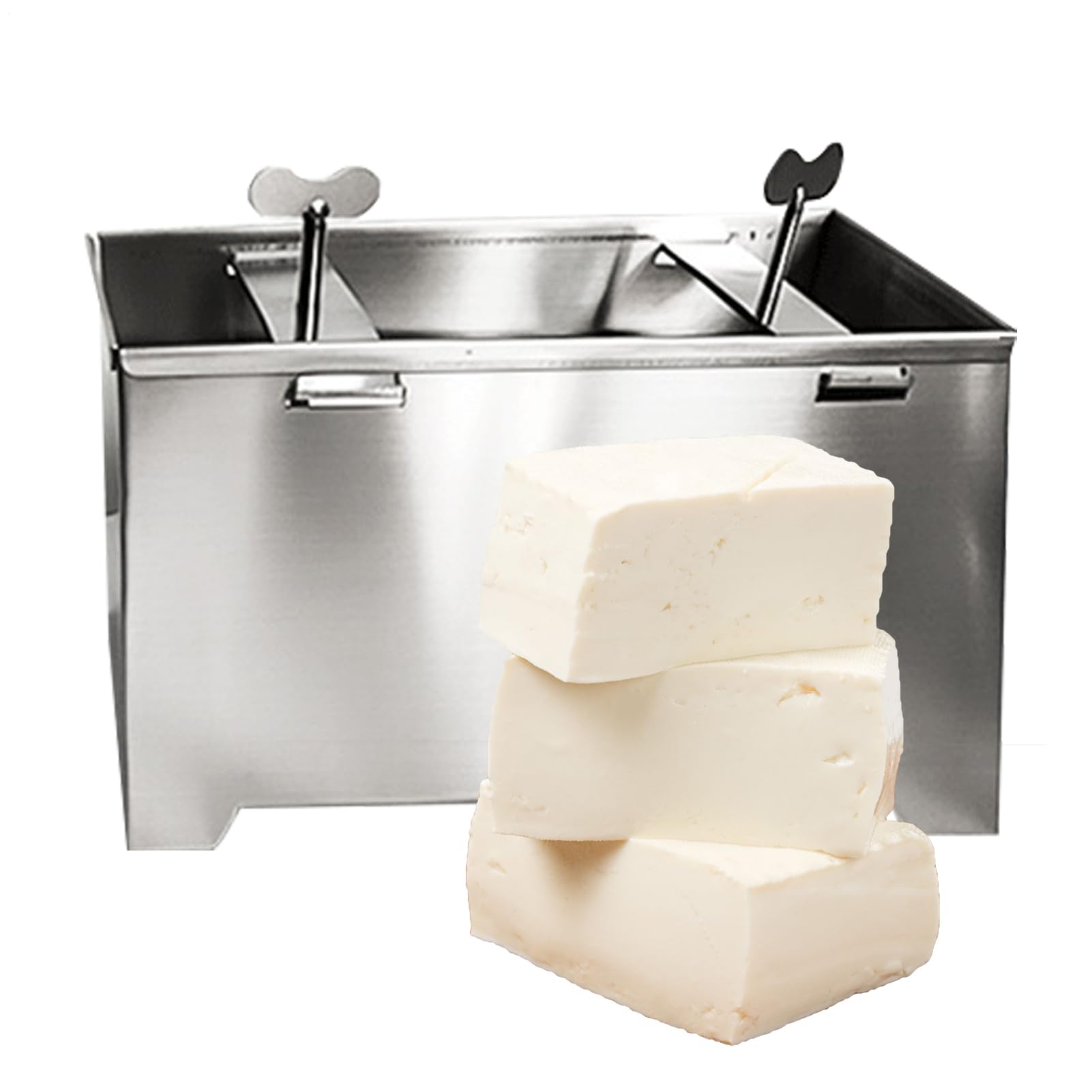Generico Pressa per Acciaio Inossidabile Manuale | Stampo Per Pressatura Da Cucina Per Paneer Cibo Di Soia Formaggio Vegetariano Cucina Preparazione Casalingo