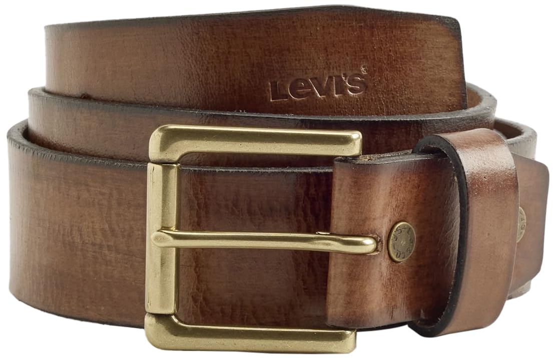 Levi's Elevated Heritage Belts, Leather Brown, 70, Leather brown, 70