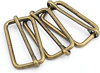 Vista 32 de CooBigo Paquete de 25 hebillas deslizantes ajustables de metal de 1 pulgada, ajustador rectangular Tri-Glide, deslizador de correa de tirantes