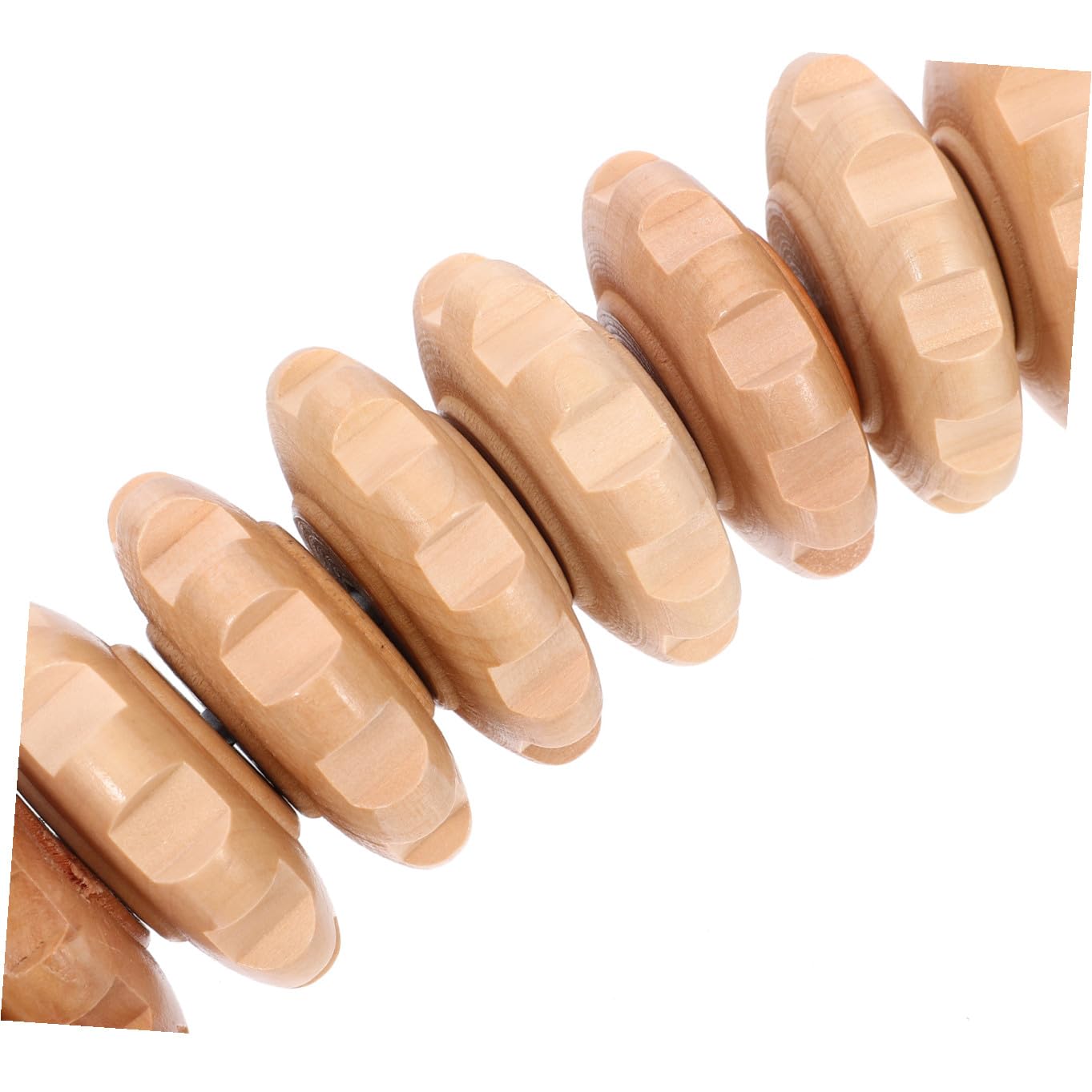 Rodillo Corporal de Masaje de Madera Khaki para Adultos, Portátil