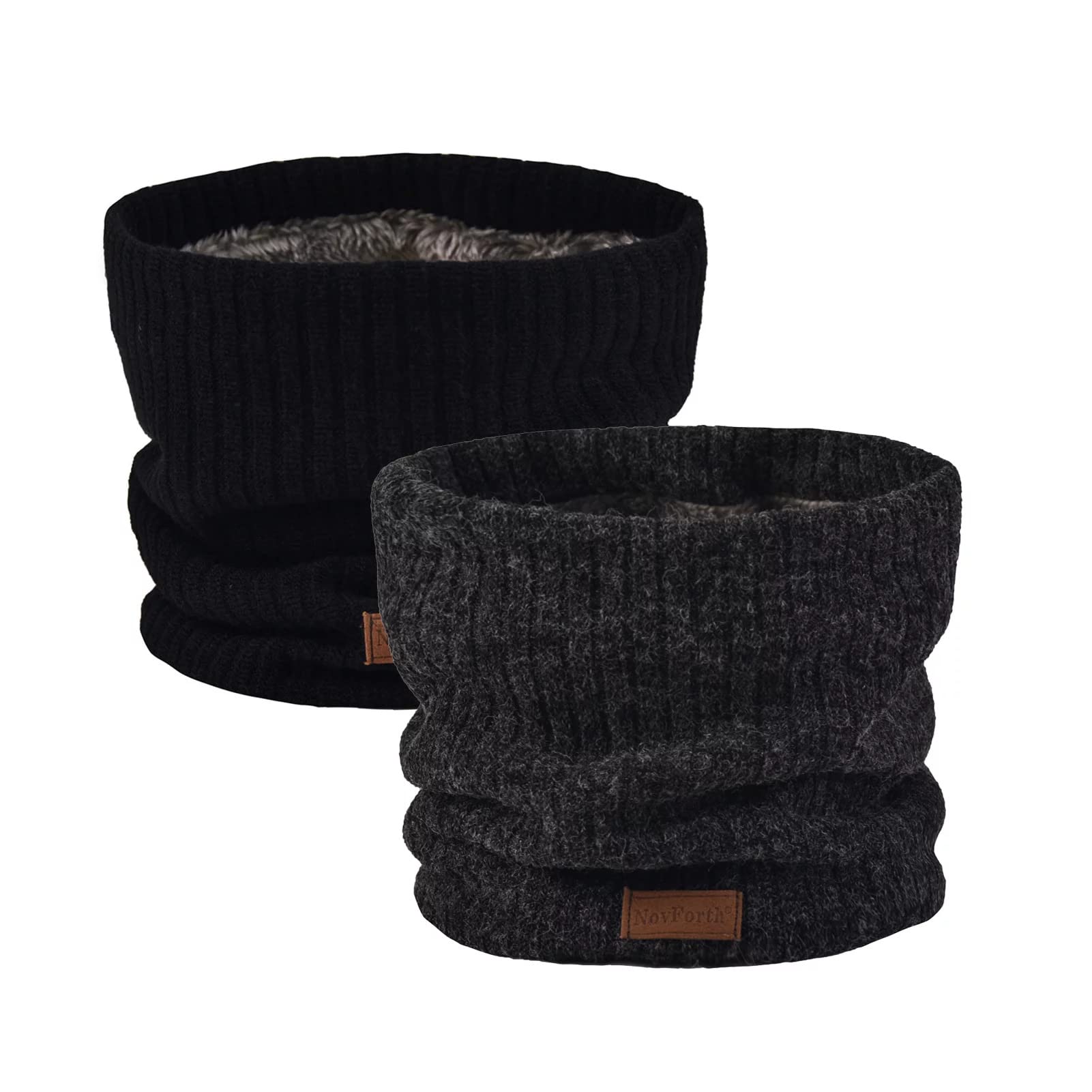NovForth Winter Neck Warmer Men Ski, Neck Gaiter Face Scarf Women, Fleece Scarf for Men Gaiter Mask, Thick Windproof Scarves