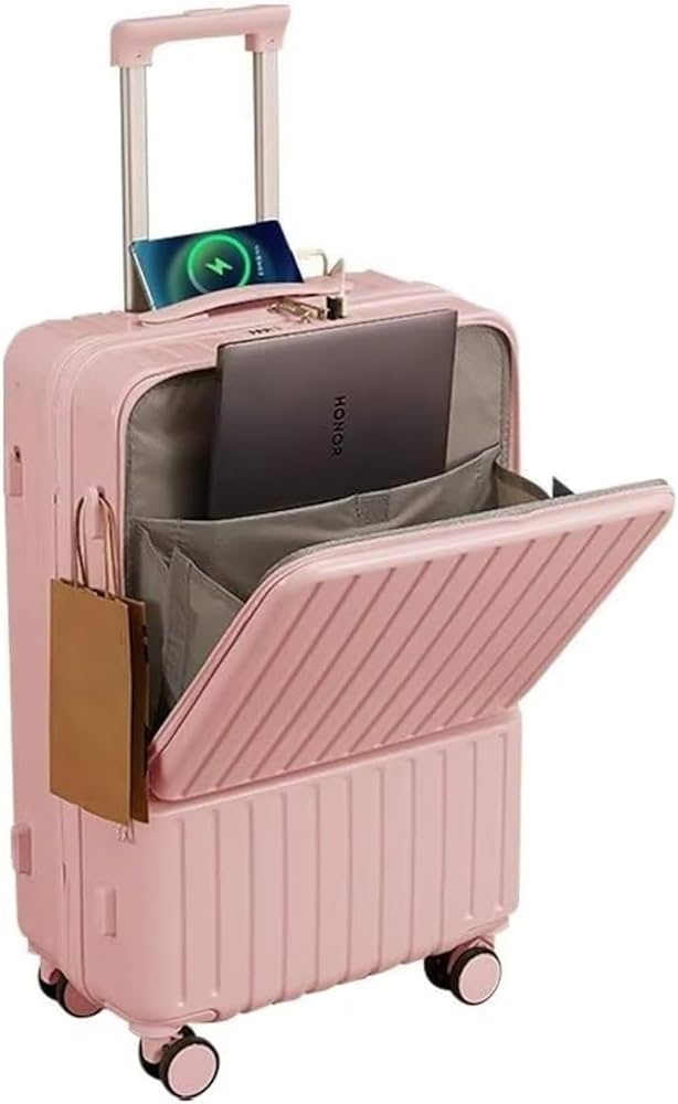 キャリーケース フロントオープン 機内持ち込み usbポート カップホルダー付 スーツケース 機内持ち込み 前開き キャリーケース Sサイズ
