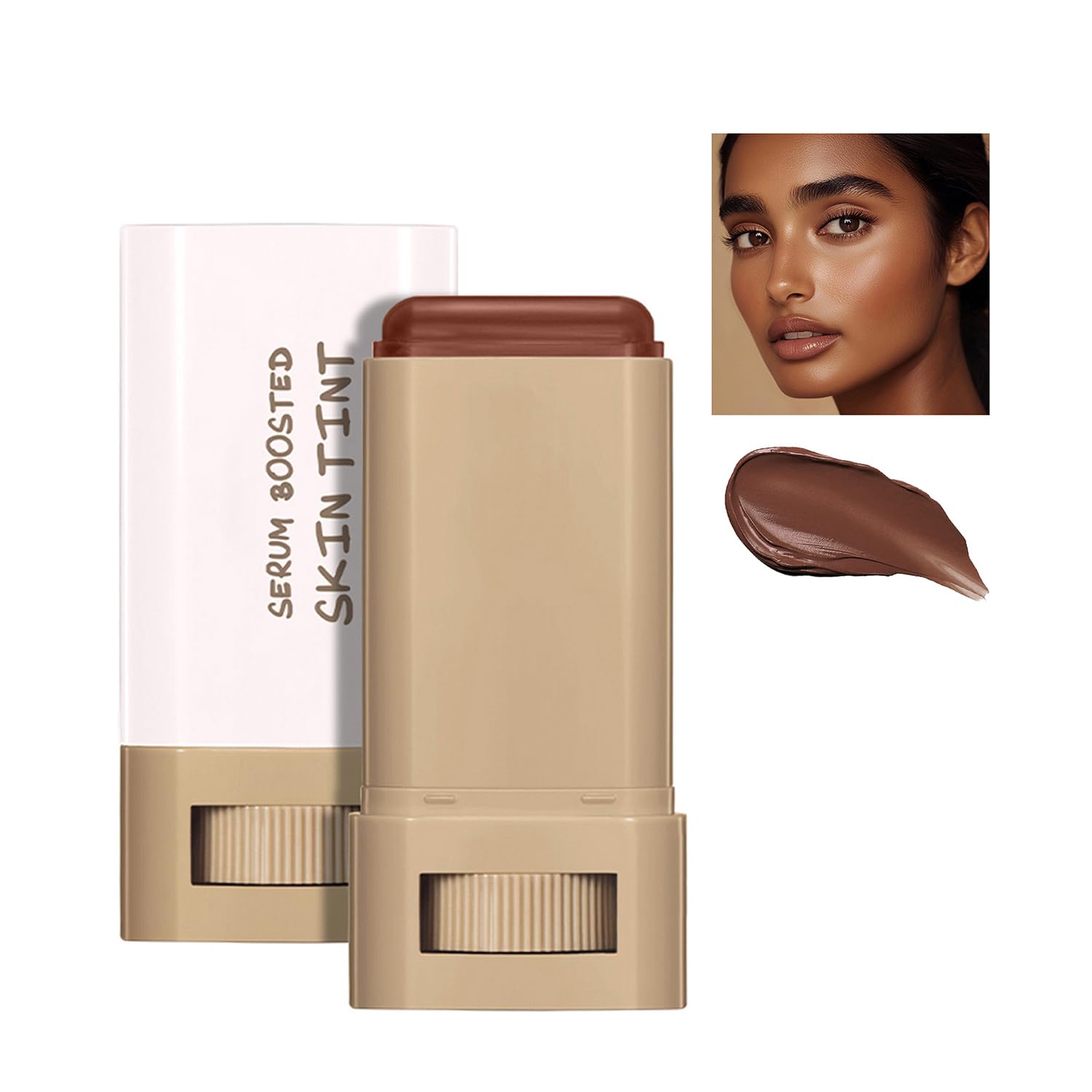 Beauty Balm Serum Boosted Skin Tint Foundation Stick Tinted Moisturizer for Face Full Coverage Foundation Concealer Stick for