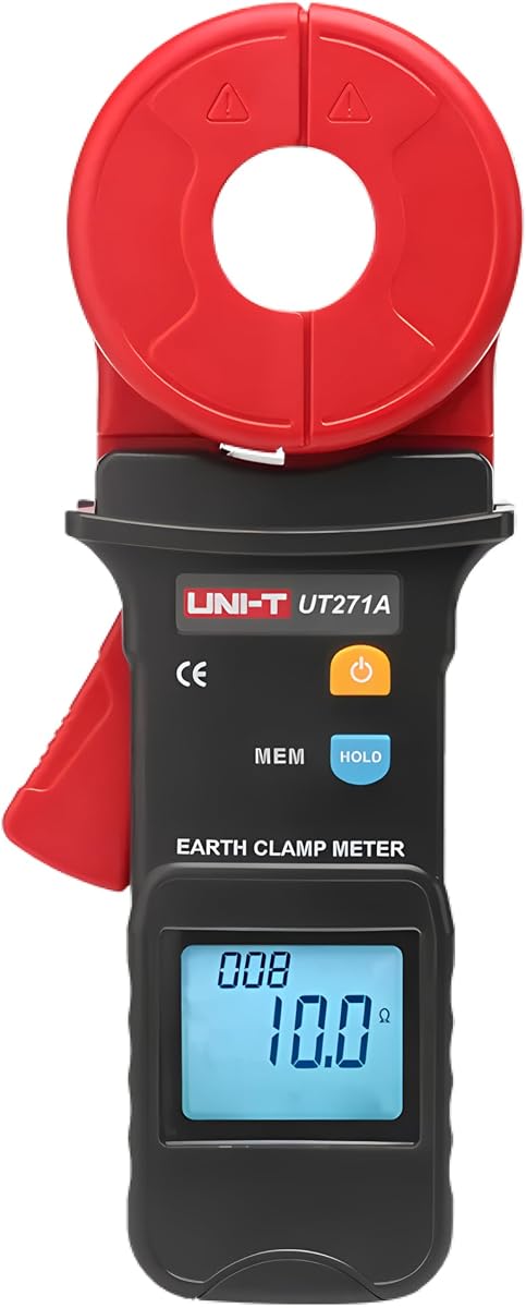 UNI-T UT271A UT271B UT271C Probador de resistencia a tierra Amperímetro de abrazadera Medidor de pinza de corriente de fuga de CA Almacenamiento de datos(UT271A)
