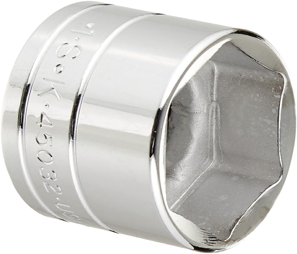 SK Tools USA 3/8" Drive, 1", 6 Point, Standard Chrome Socket | 45032