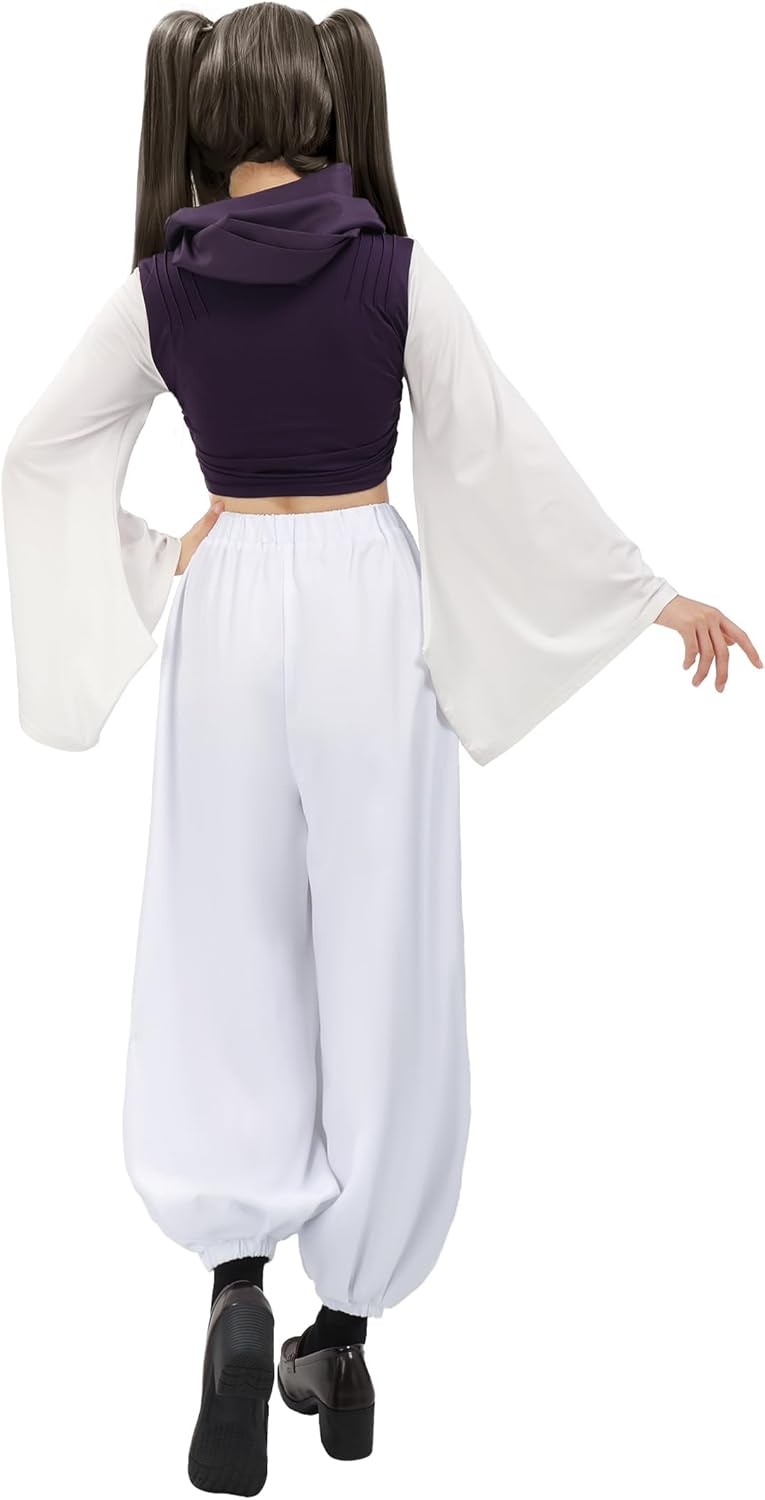 C-ZOFEK Women's Anime Cosplay Costume US Size Kimono Outfit Pants with Scarf Female Version