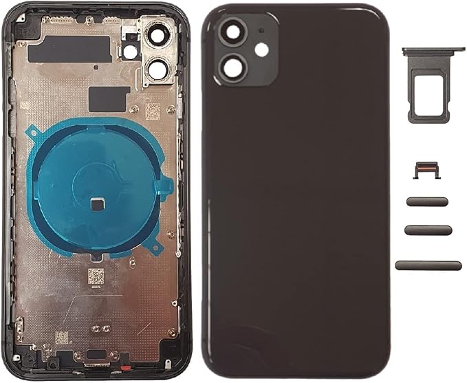 Smartex® Chasis de Vidrio con Carcasa Trasera y Botones Laterales para iPhone 11