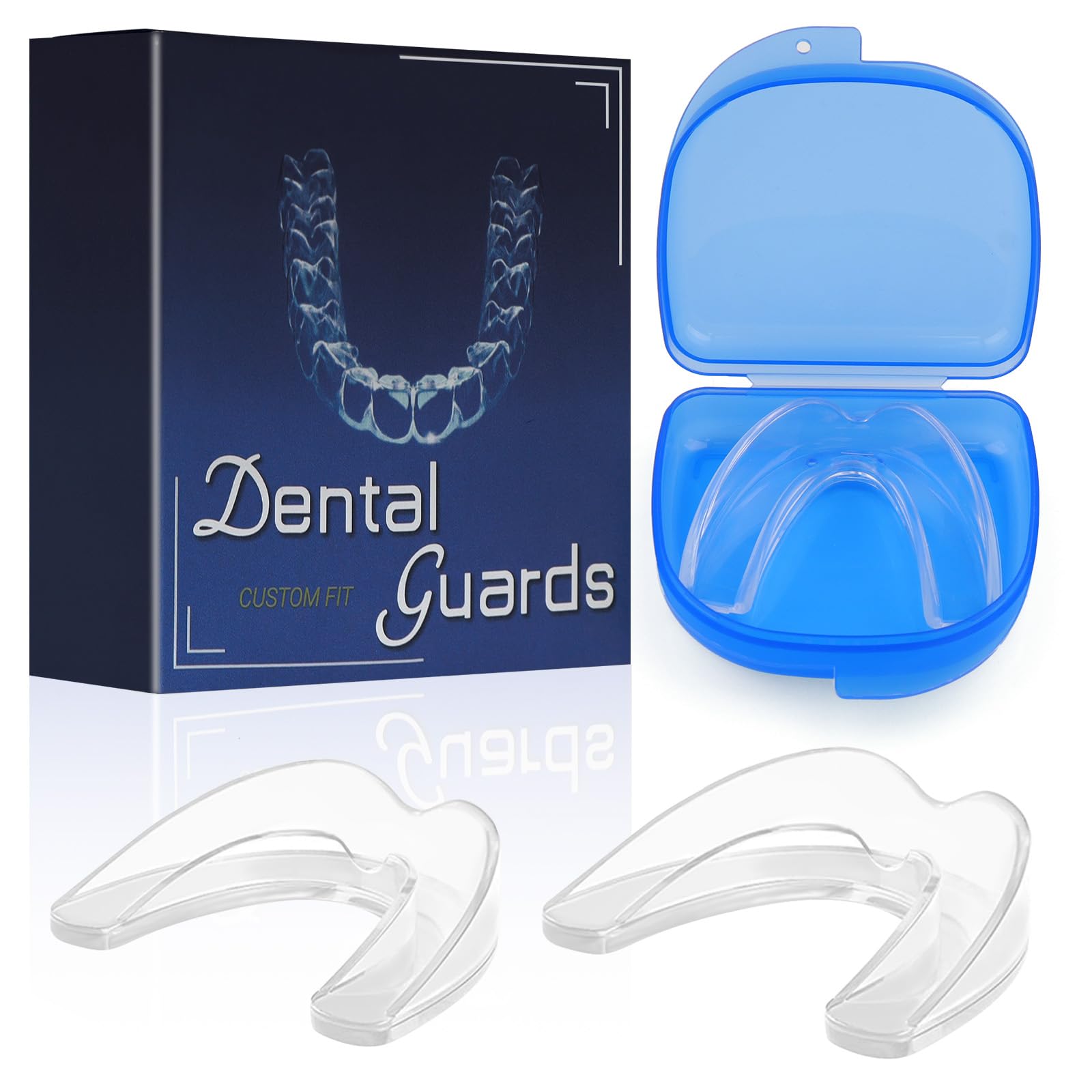 Anti Grinding Mouth Guard for Clenching Teeth at Night, Teeth Grinding Mouthguards for Sleeping, Mouth Guard for Grinding Teeth at Night, Night Guards for Teeth Grinding for Adults